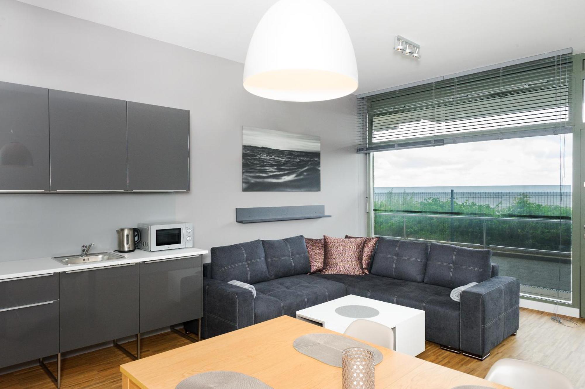 אוסטרוני מורסקי Apartament Blue I Grey Na Klifie מראה חיצוני תמונה